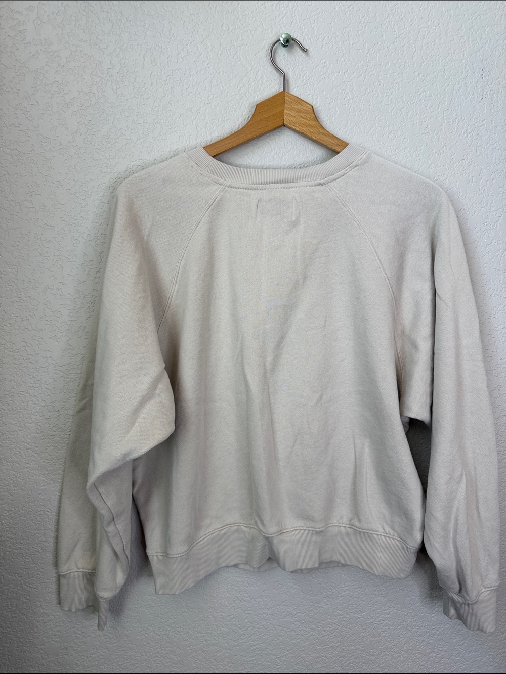Old Navy Crewneck Sweatshirt Floral Cream size Medium - Picture 6 of 6